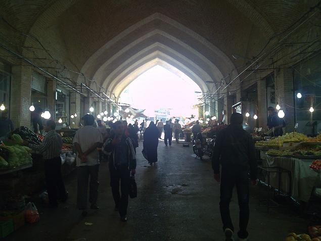 بازار توپخانه ی شهر کرمانشاه